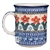 Polish Pottery 8 oz. Everyday Mug. Hand made in Poland and artist initialed.