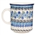 Polish Pottery 8 oz. Everyday Mug. Hand made in Poland and artist initialed.