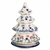 Polish Pottery 7" Votive Christmas Tree. Hand made in Poland and artist initialed.