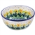 Polish Pottery 5" Ice Cream Bowl. Hand made in Poland and artist initialed.