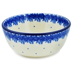 Polish Pottery 5" Ice Cream Bowl. Hand made in Poland and artist initialed.