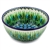 Polish Pottery 5" Ice Cream Bowl. Hand made in Poland. Pattern U4636 designed by Krystyna Dacyszyn.