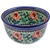 Polish Pottery 8" Bowl. Hand made in Poland. Pattern U1274 designed by Teresa Andrukiewicz.