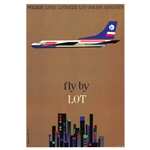 Post Card:  Fly by  LOT 1962