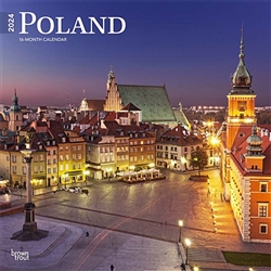 Poland | 2024 12 x 24 Inch Monthly Square Wall Calendar