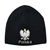 Knit Black With Polska Eagle Skull Cap - Czapka Zimowa