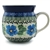 Polish Pottery 6 oz. Bubble Mug. Hand made in Poland and artist initialed.