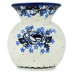 Polish Pottery 4" Bubble Vase. Hand made in Poland and artist initialed.