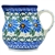 Polish Pottery 7 oz. Creamer. Hand made in Poland and artist initialed.