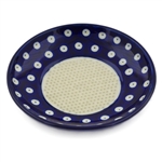 Polish Pottery 5" Grater Plate. Hand made in Poland and artist initialed.