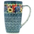 Polish Pottery 13.5 oz. Tall Cafe Mug. Hand made in Poland. Pattern U4664 designed by Teresa Liana.