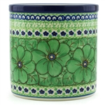 Polish Pottery 6" Utensil Holder. Hand made in Poland. Pattern U408D designed by Jacek Chyla.