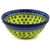 Polish Pottery 7" Nesting Kitchen Bowl. Hand made in Poland and artist initialed.