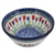 Polish Pottery 7" Nesting Kitchen Bowl. Hand made in Poland and artist initialed.