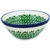 Polish Pottery 7" Nesting Kitchen Bowl. Hand made in Poland. Pattern U206 designed by Anna Fryc.