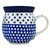 Polish Pottery 16 oz. Bubble Mug. Hand made in Poland. Pattern U4857 designed by Teresa Liana.