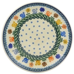 Polish Pottery Stoneware Dinner Plate 10.5 in.