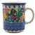 Polish Pottery 8 oz. Everyday Mug. Hand made in Poland. Pattern U4023 designed by Teresa Liana.