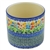 Polish Pottery 5" Utensil Jar. Hand made in Poland. Pattern U4893 designed by Teresa Liana.