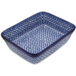 Polish Pottery Stoneware Rectangular Baker 10 in.