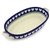 Polish Pottery 9" Oval Baking Dish. Hand made in Poland and artist initialed.