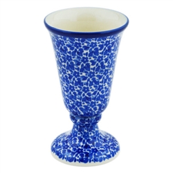 Polish Pottery 5" Goblet. Hand made in Poland and artist initialed.