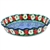 Polish Pottery 10" Fluted Pie Dish. Hand made in Poland. Pattern U5041 designed by Maria Starzyk.