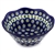 Polish Pottery 8" serving Bowl. Hand made in Poland and artist initialed.