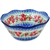 Polish Pottery 8" serving Bowl. Hand made in Poland and artist initialed.