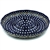 Polish Pottery 12" Chip and Dip Platter. Hand made in Poland and artist initialed.