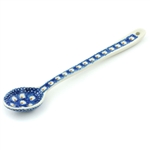 Polish Pottery 7" Sugar Spoon. Hand made in Poland.