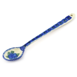 Polish Pottery 7" Sugar Spoon. Hand made in Poland.