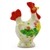 Polish Pottery 2" Chicken Salt Shaker. Hand made in Poland. Pattern U4804 designed by Teresa Liana.