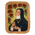 Painting On Glass - St. Theresa