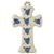 Polish Pottery Cross 7.5". Hand made in Poland and artist initialed.