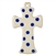 Polish Pottery Cross 7.5". Hand made in Poland and artist initialed.