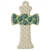 Polish Pottery 7.5" Cross. Hand made in Poland and artist initialed.