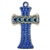 Polish Pottery 7.5" Cross. Hand made in Poland and artist initialed.