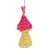 Straw Ornament : Mushroom  4"