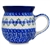 Polish Pottery 16 oz. Bubble Mug. Hand made in Poland and artist initialed.