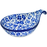 Polish Pottery Stoneware Condiment Dish 7 in.