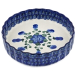 Polish Pottery Stoneware Quiche Dish 6 in.