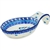 Polish Pottery 7" Spoon Rest. Hand made in Poland and artist initialed.