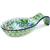 Polish Pottery 7" Spoon Rest. Hand made in Poland. Pattern U4207 designed by Krystyna Dacyszyn.