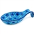 Polish Pottery 7" Spoon Rest. Hand made in Poland. Pattern U4929 designed by Teresa Liana.