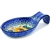 Polish Pottery 7" Spoon Rest. Hand made in Poland. Pattern U4738 designed by Teresa Liana.