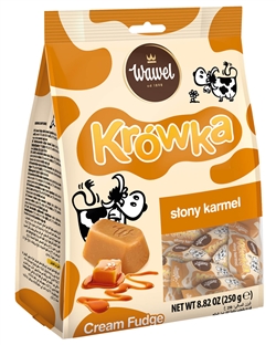 Wawel Salted Caramel Cream Fudge Krowki 8.82oz/250g