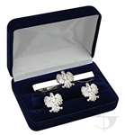 Polish Eagle Cufflink and Tie Bar Set