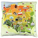 Pillow Map of Poland