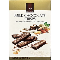 Tago  Milk Chocolate Crisps With Cocoa Peanut Cream 4.9oz/140g